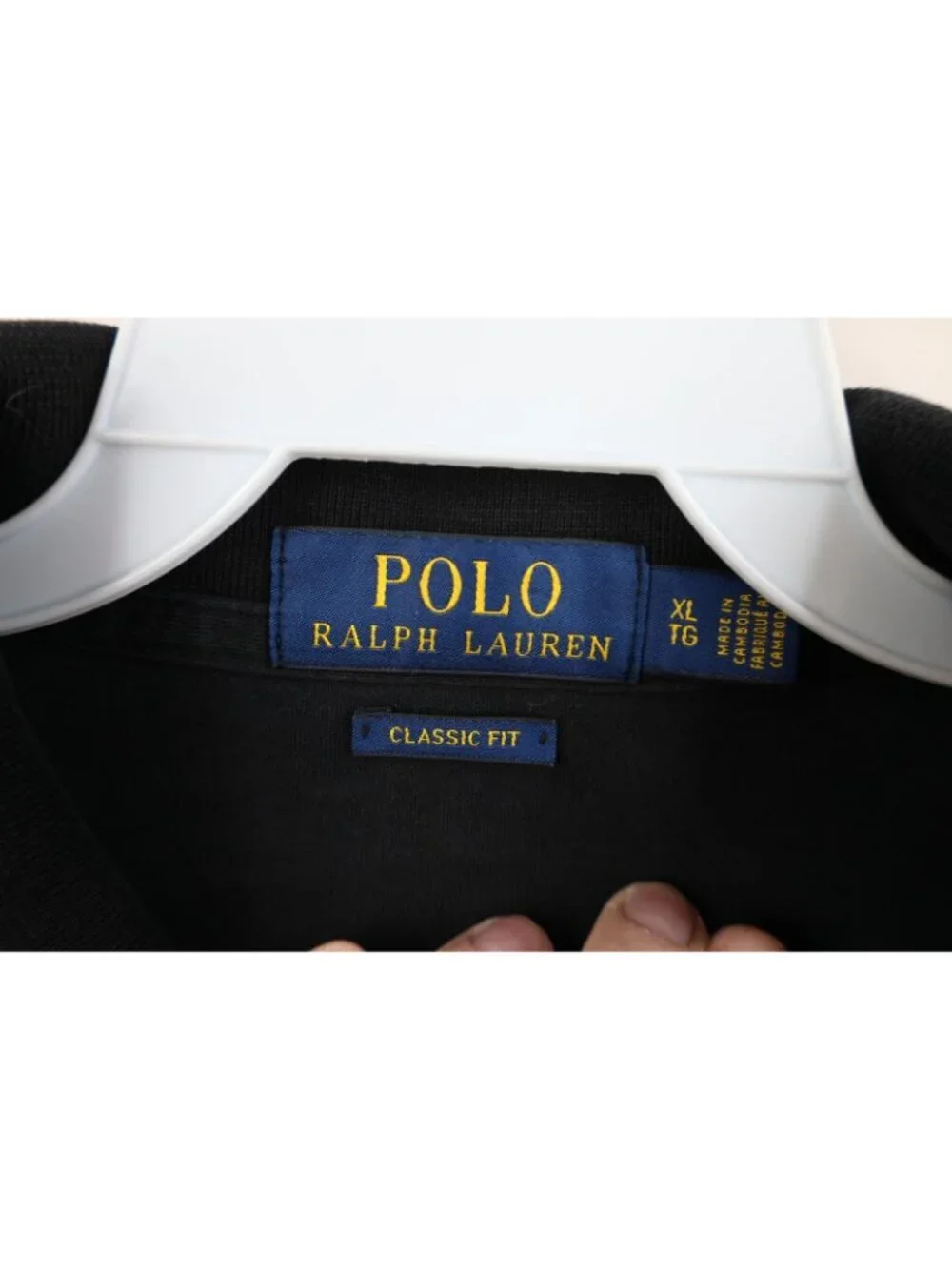 Vintage Y2K Ralph Lauren Mens XL Faded Soft Cotton Knit Golf Polo Shirt Black